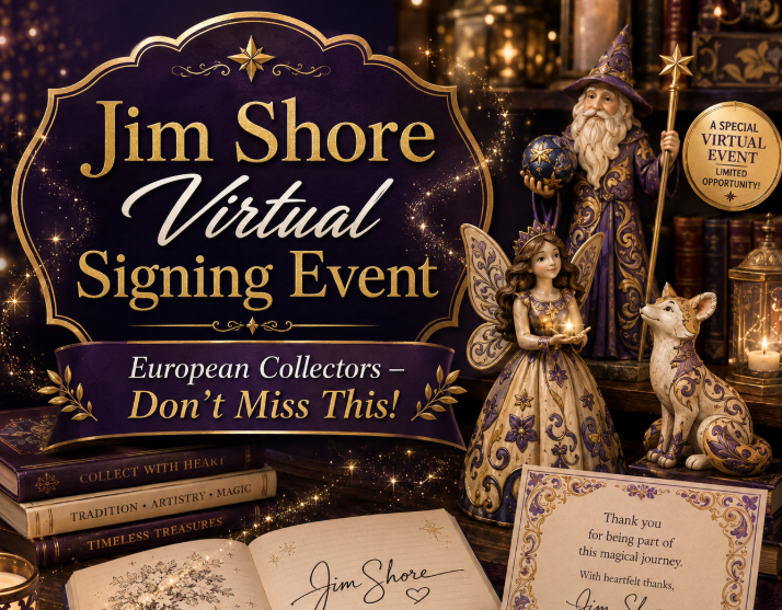 ✨ A Little Bit of Disney Magic… Jim Shore’s European Virtual Signing Event Is Here! ✨