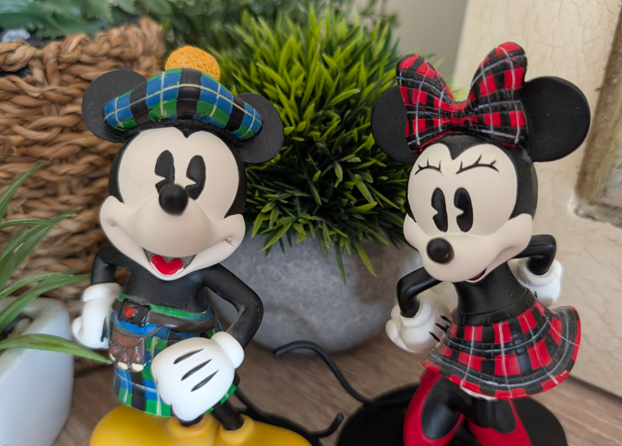 Scottish Charm Meets Disney Magic: Mickey & Minnie in Tartan