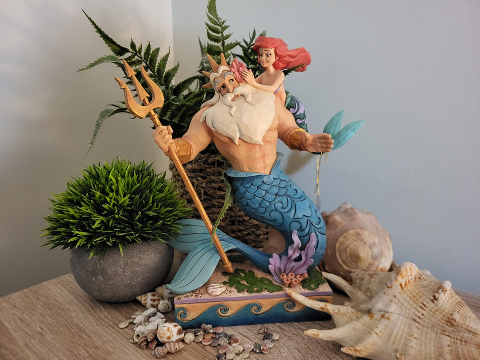 Disney Traditions Ariel & King Triton Collectable Figurine - Jim shore 4059730