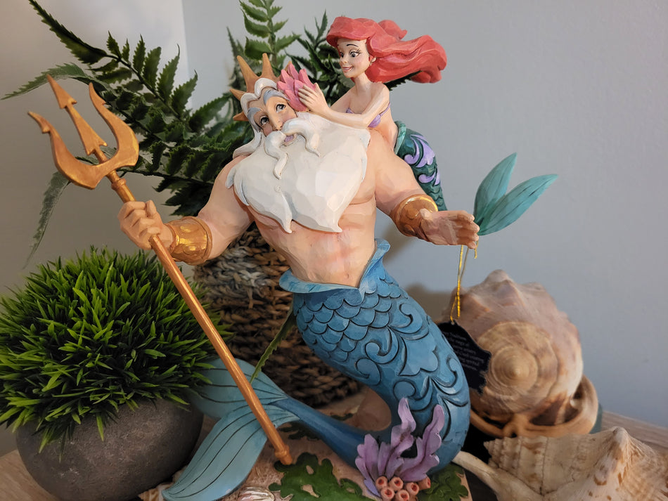 Disney Traditions Ariel & King Triton Collectable Figurine - Jim shore 4059730