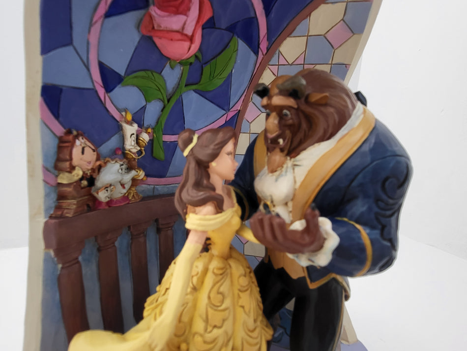 Disney Traditions Belle & The Beast Rose Dome - Jim Shore 6008995