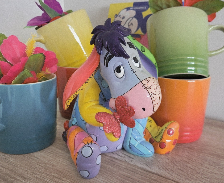 Disney Britto Eeyore With Butterfly Figurine - 4033895