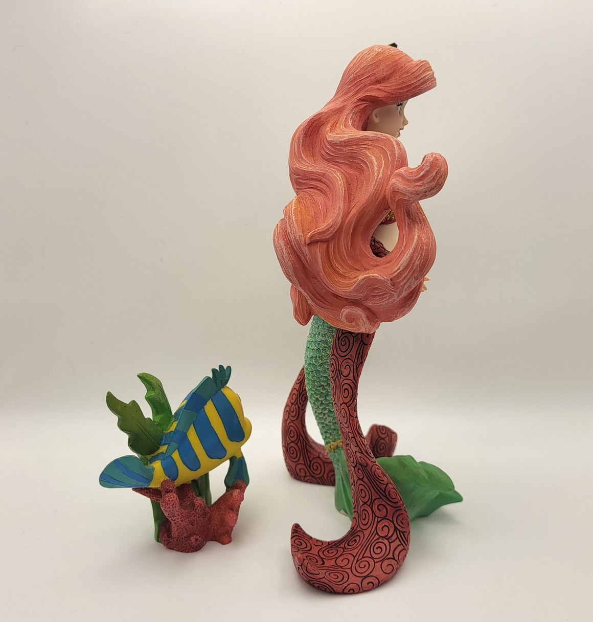 Disney Showcase Ariel & Flounder Christmas Figurine – Enesco Little Mermaid5