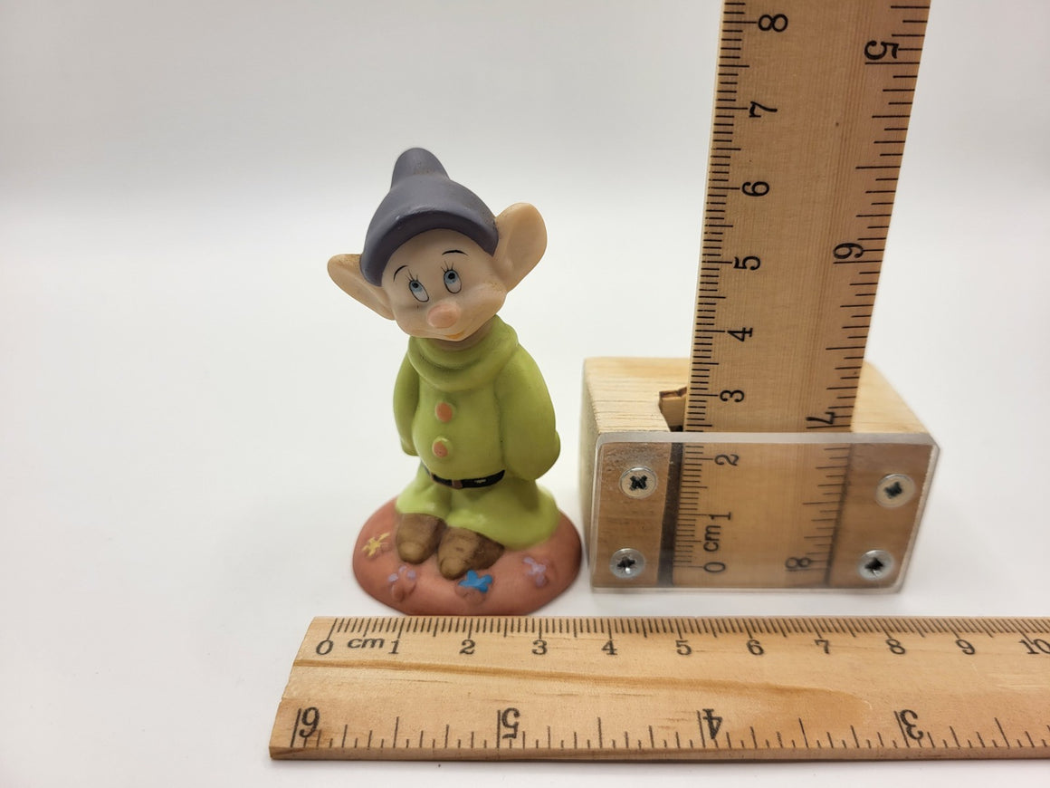 Disney Dopey Dwarf Ornament Grolier Snow White Porcelain Retro Ornament6