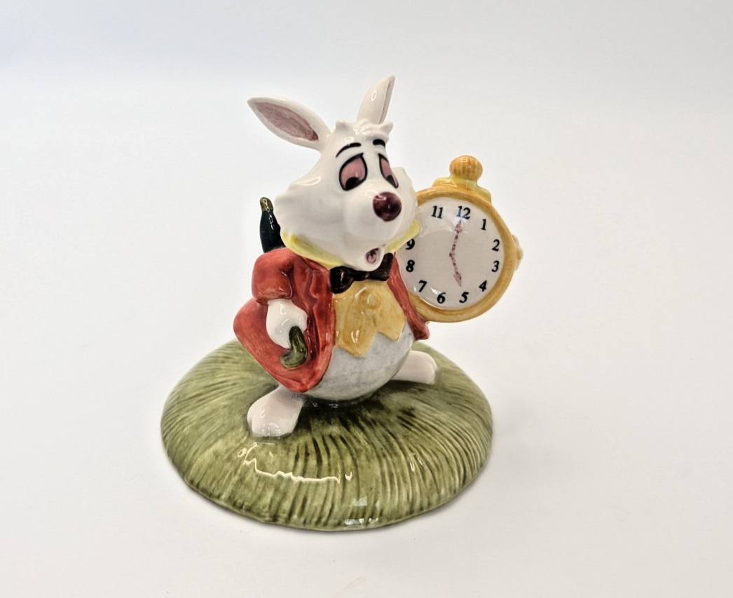 Alternate view of Royal Doulton White Rabbit AW5 limited edition figurine 461 of 2000