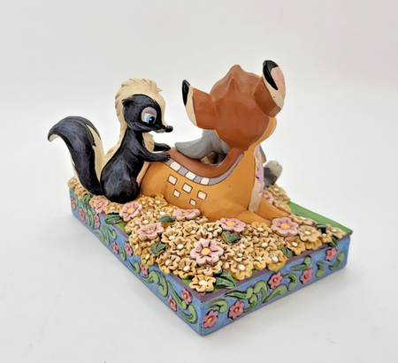 Disney Traditions Childhood Friends Figurine Bambi Thumper Flower Ornament Shore9