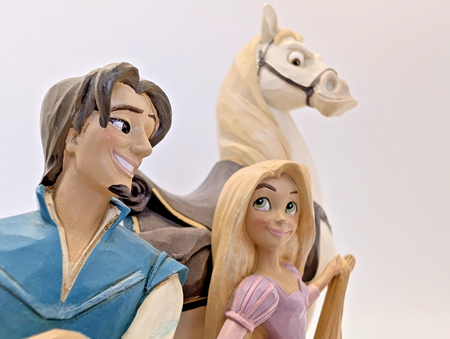 Enesco Disney Showcase Rapunzel, Flynn Rider & Maximus Figurine 2013 7in16