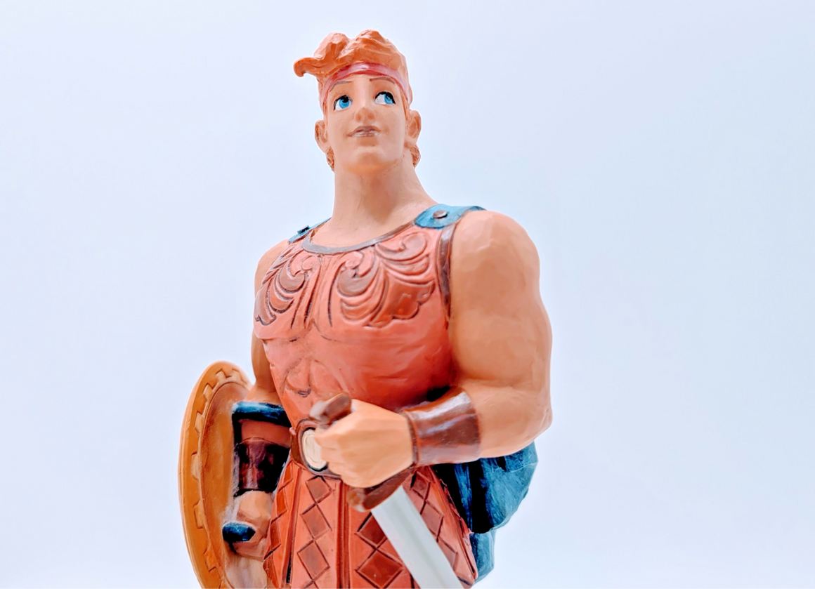 Disney Traditions Hercules Mythic Hero 4055406 unboxed figurine - full display view