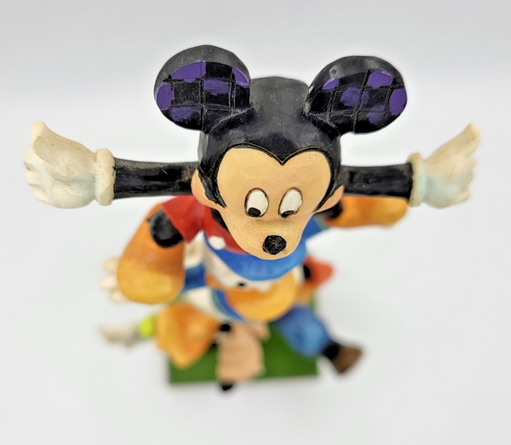 Disney Traditions Teetering Tower Figurine Mickey Mouse Donald Goofy Ornament13