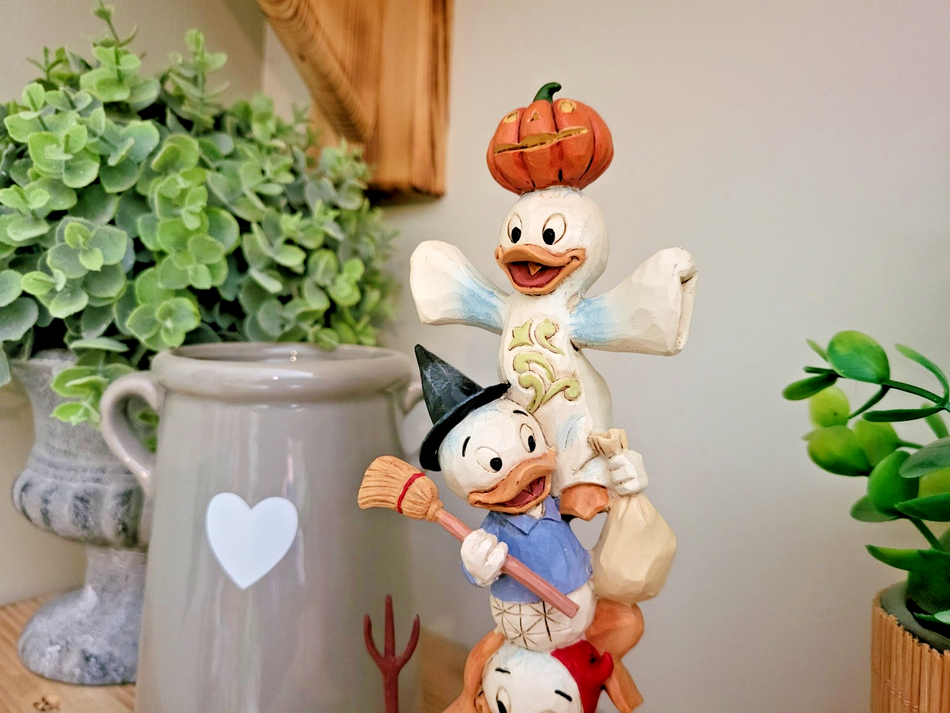 Disney Traditions Teetering Trick-or-Treaters Figurine Halloween Ornament Shore1