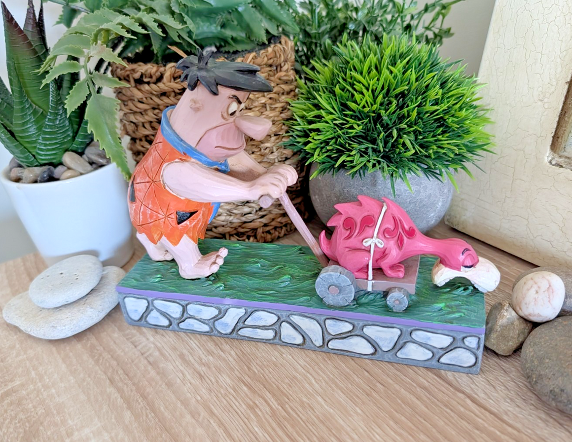Jim Shore Flintstones Fred Flintstone Mower-a-saurus figurine 4058333 photo 1