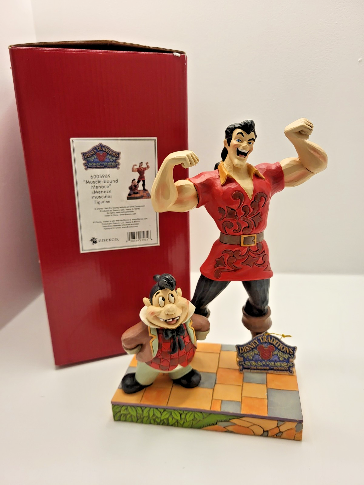 Jim Shore Disney Traditions Gaston Lefou 6005969 Boxed Beauty Beast Figurine2