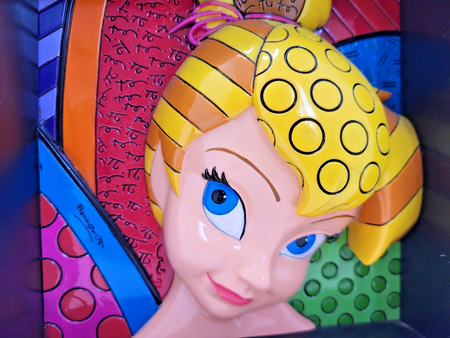 Disney Britto Tinker Bell Pop Art Block Figurine 4033868 Boxed 201215