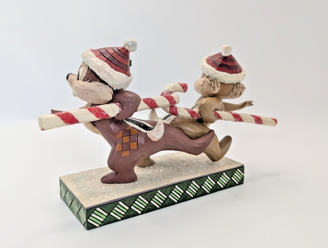 Disney Chip & Dale Candy Cane Caper Christmas Figurine 4051975 Jim Shore4
