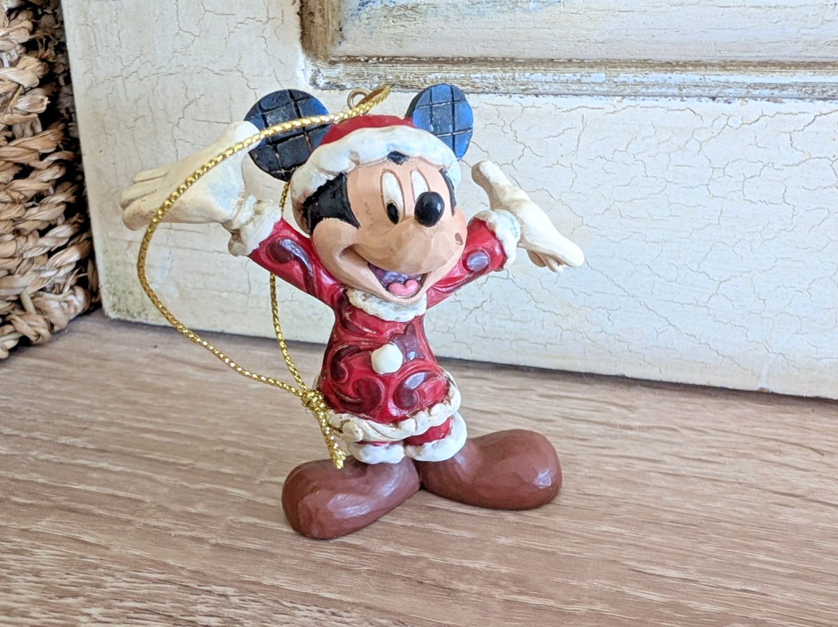 Disney Traditions Santa Mickey Mouse Hanging Ornament A27083 by Jim Shore - Boxed with Tag - product view 3