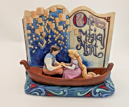 Alternate view of Disney Traditions Rapunzel and Flynn One Magical Night figurine 4043625