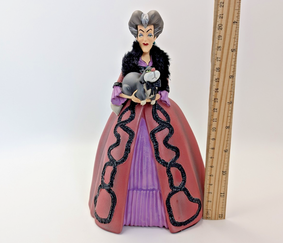 Disney Showcase Rococo Lady Tremaine & Lucifer Figurine Cinderella Villain Boxed16