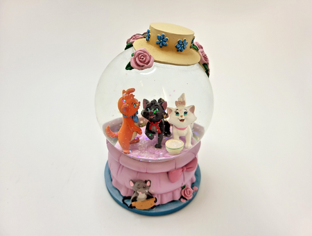 Disney Aristocats Snowglobe Disneyland Paris Exclusive Aristocats Kittens Marie13