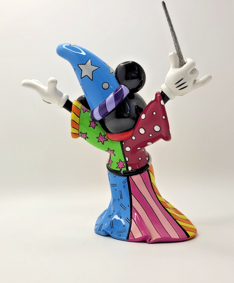 Disney Britto Mickey Mouse Figurine Sorcerer Ornament Pop Art 40308155