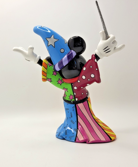 Disney Britto Mickey Mouse Figurine Sorcerer Ornament Pop Art 40308155