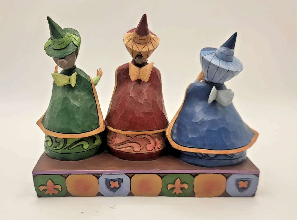 Disney Traditions Sleeping Beauty 3 Faires Figurine Flora Fauna & Merryweather7