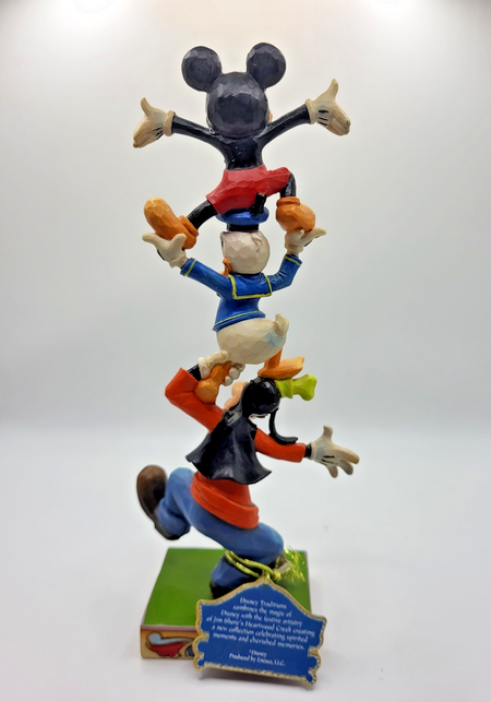Disney Traditions Teetering Tower Figurine Mickey Mouse Donald Goofy Ornament5