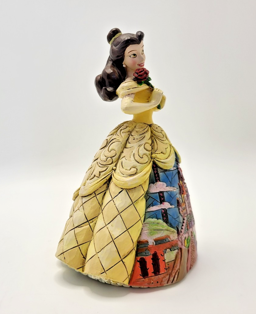 Disney Traditions Belle Figurine Enchanted Castle Dress Ornament Beauty10