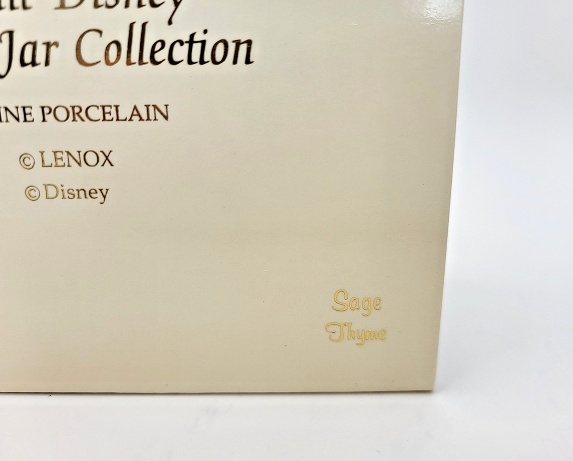 Lenox Disney Spice Jars Sage & Thyme Beauty & The Beast Belle & Cinderella BNIB14