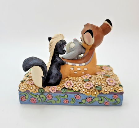 Disney Traditions Childhood Friends Figurine Bambi Thumper Flower Ornament Shore7