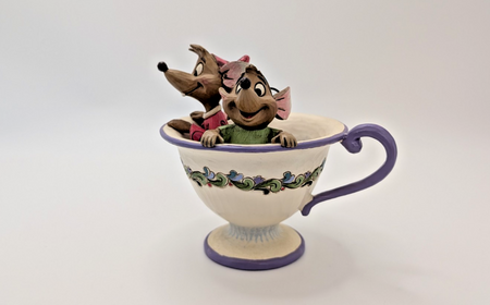 Disney Traditions Showcase Jaq & Gus Cinderella Figurine Tea For Two Boxed3