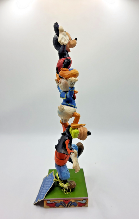 Disney Traditions Teetering Tower Figurine Mickey Mouse Donald Goofy Ornament7