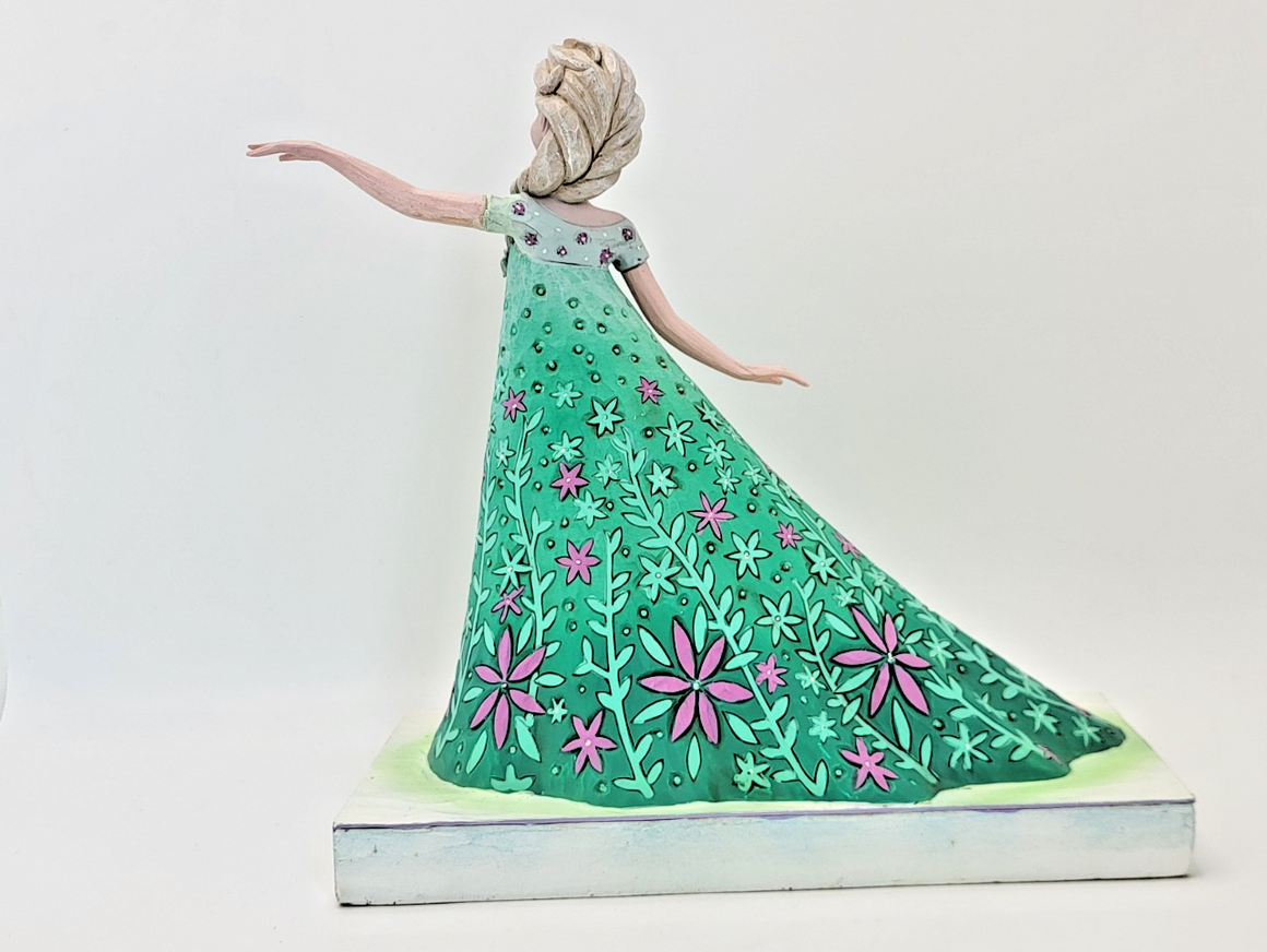 Disney Traditions Celebration Of Spring Figurine Elsa Frozen Ornament11