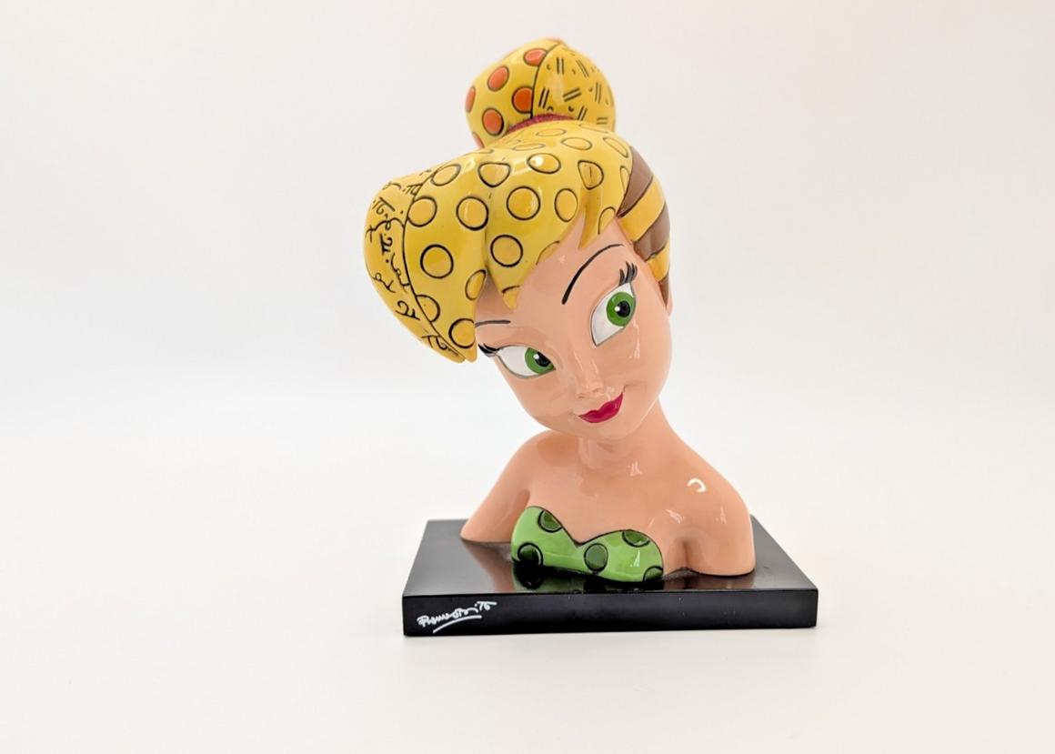 Disney Britto Tinker Bell Bust Figurine Colourful Pop Art 40338913