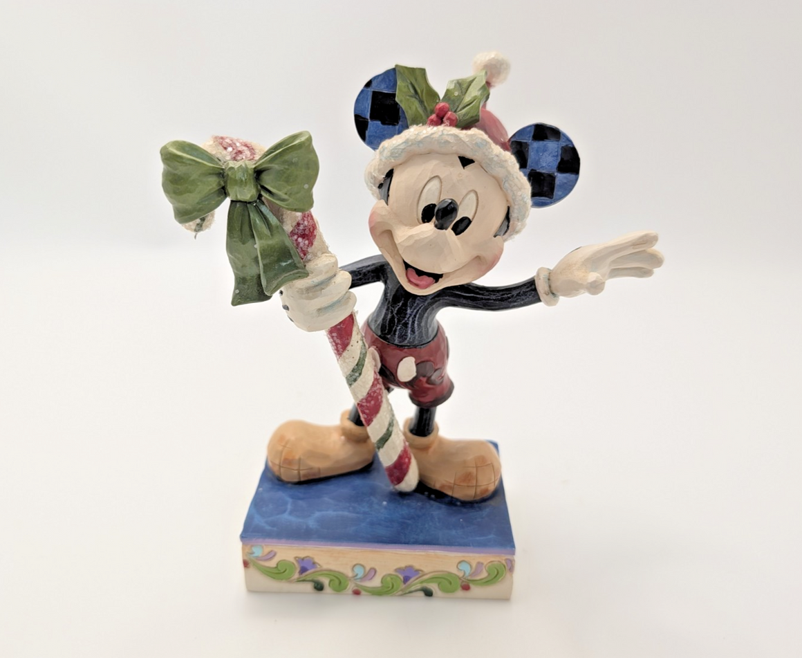 Disney Traditions Mickey Mouse Sweet Greetings Christmas Figurine Jim Shore1