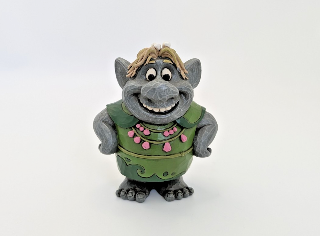 Back view of Bulda Frozen troll figurine by Jim Shore