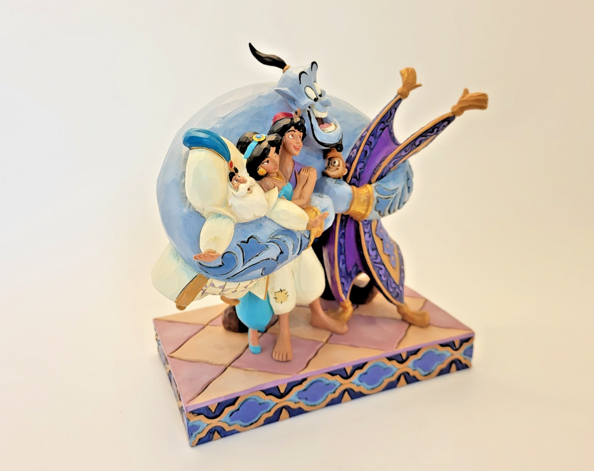 Disney Traditions Showcase Group Hug Aladdin Figurine Jasmine Abu Jim Shore14