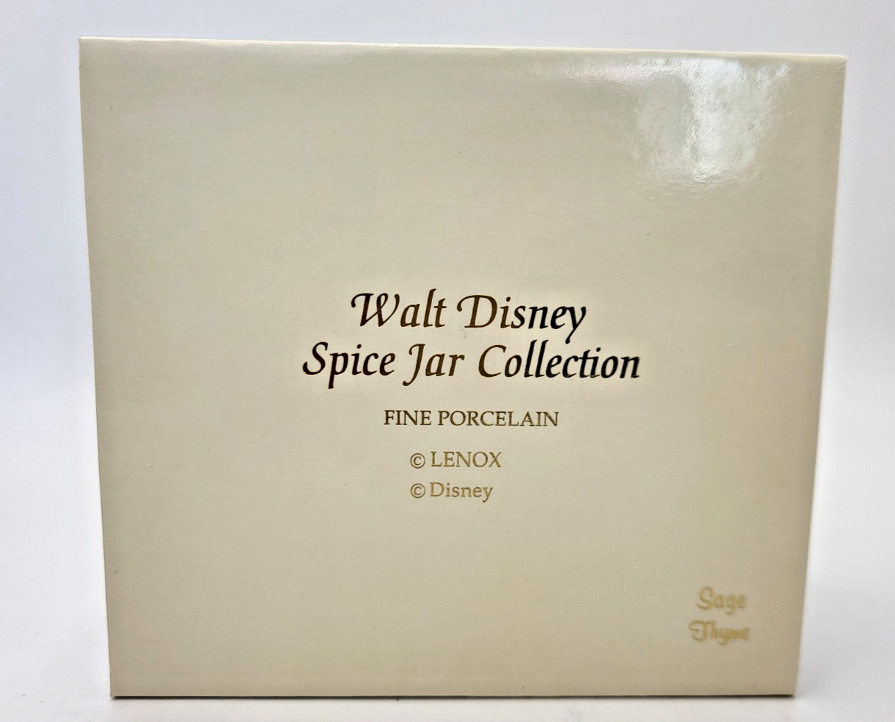Lenox Disney Spice Jars Sage & Thyme Beauty & The Beast Belle & Cinderella BNIB13