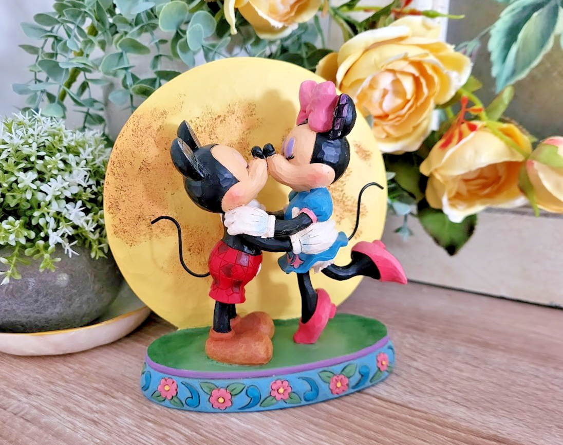 Disney Traditions Magic And Moonlight Figurine Mickey Minnie Ornament Jim Shore0