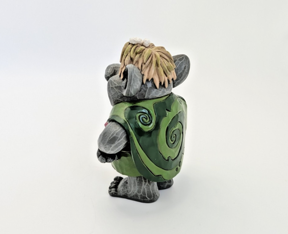 Bulda Frozen troll figurine displayed from side angle