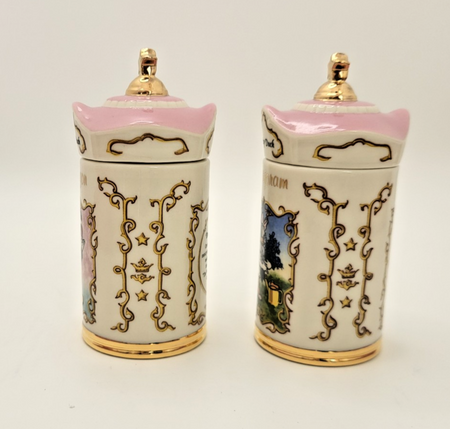Lenox Disney Spice Jars Marjoram & Tarragon Donald & Daisy Duck Brand New In Box3