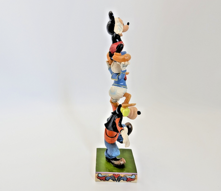 Disney Traditions Showcase Teetering Tower Figurine Mickey Mouse Donald Goofy7