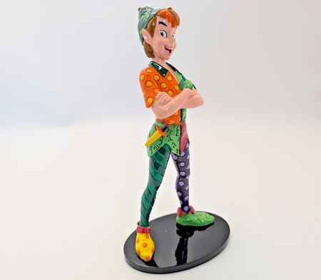 Disney Britto Peter Pan 4056846 boxed figurine - three-quarter view