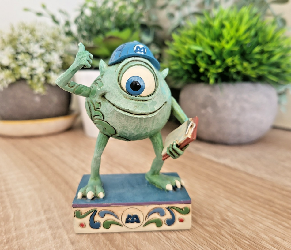 Disney Traditions Mike Figurine Monsters Inc Ornament Pixar Good Morning Boxed0