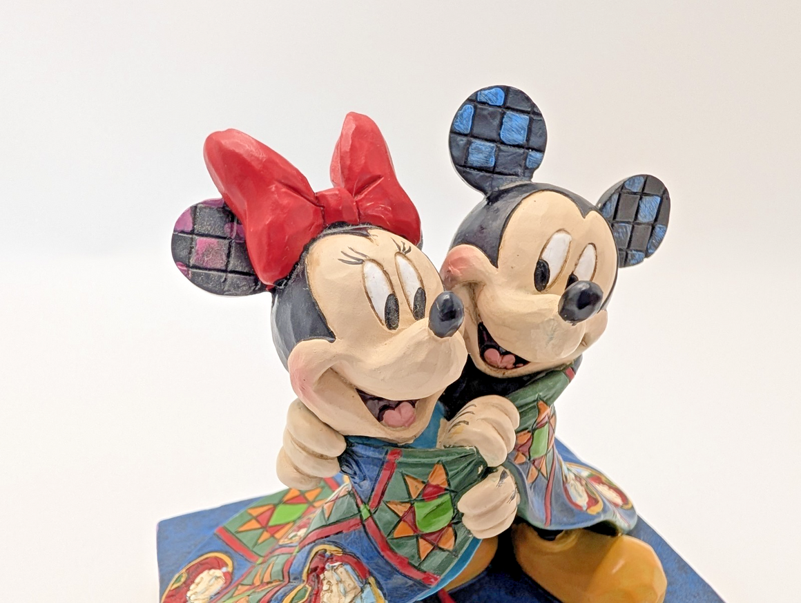 Disney Traditions Mickey & Minnie Mouse Warm Wishes Christmas Figurine Jim Shore15