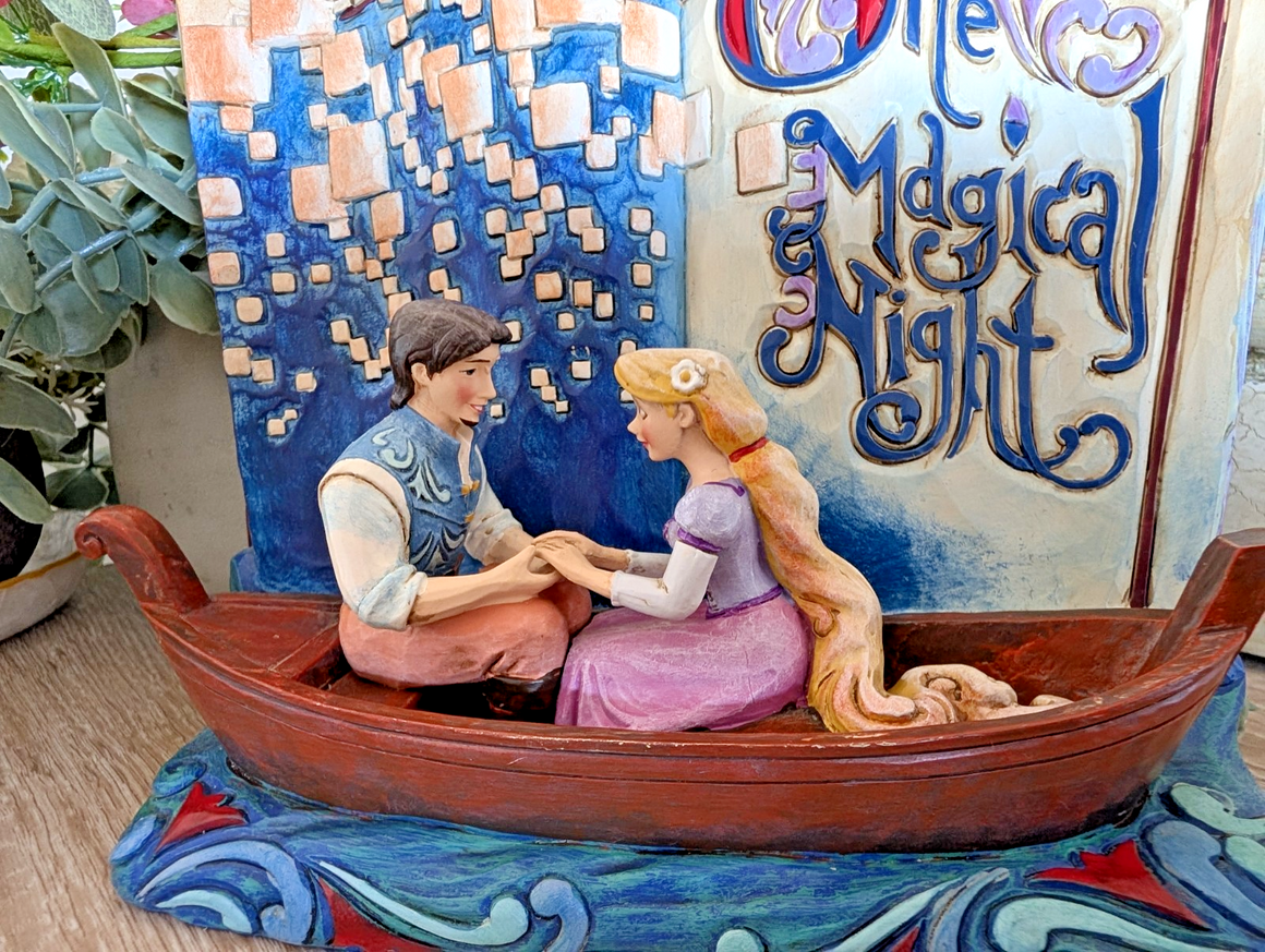 Alternate view of Disney Traditions Rapunzel and Flynn One Magical Night figurine 4043625