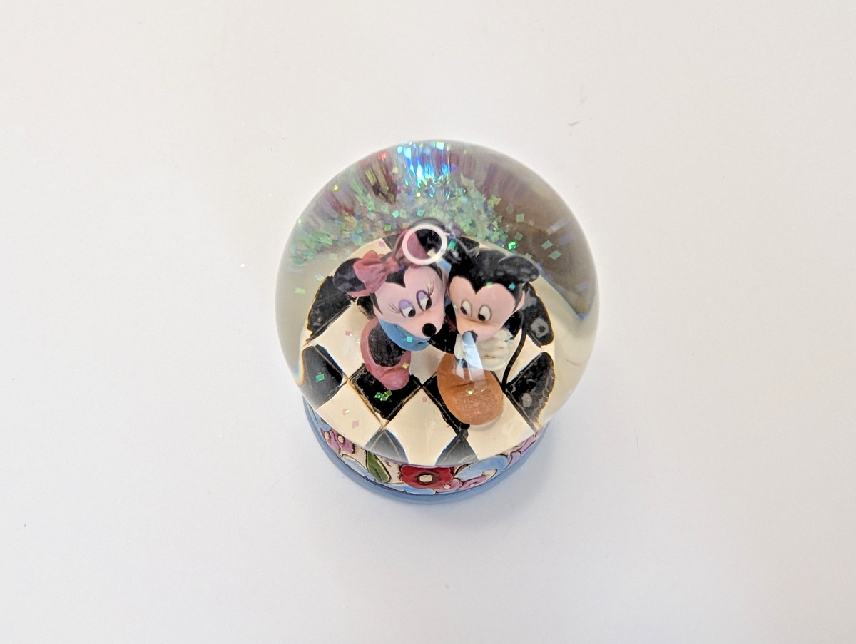 Disney Traditions Mickey & Minnie Mouse Spring Jitterbug Snowglobe Waterball8