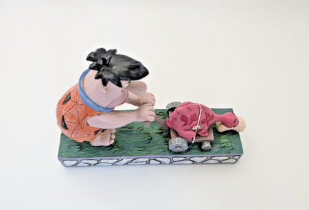 The Flinstones By Jim Shore Fred Flinstone Figurine Mower-a-saurus 405833317