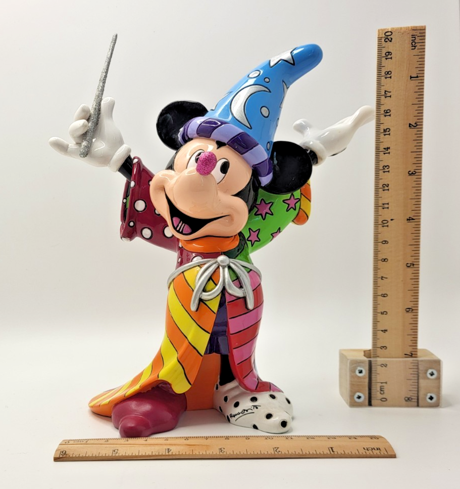Disney Britto Mickey Mouse Figurine Sorcerer Ornament Pop Art 403081510