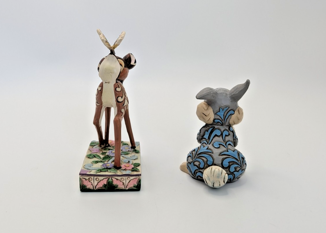 Disney Traditions Showcase Bambi & Thumper Figurine Set Jim Shore Pair Deer7