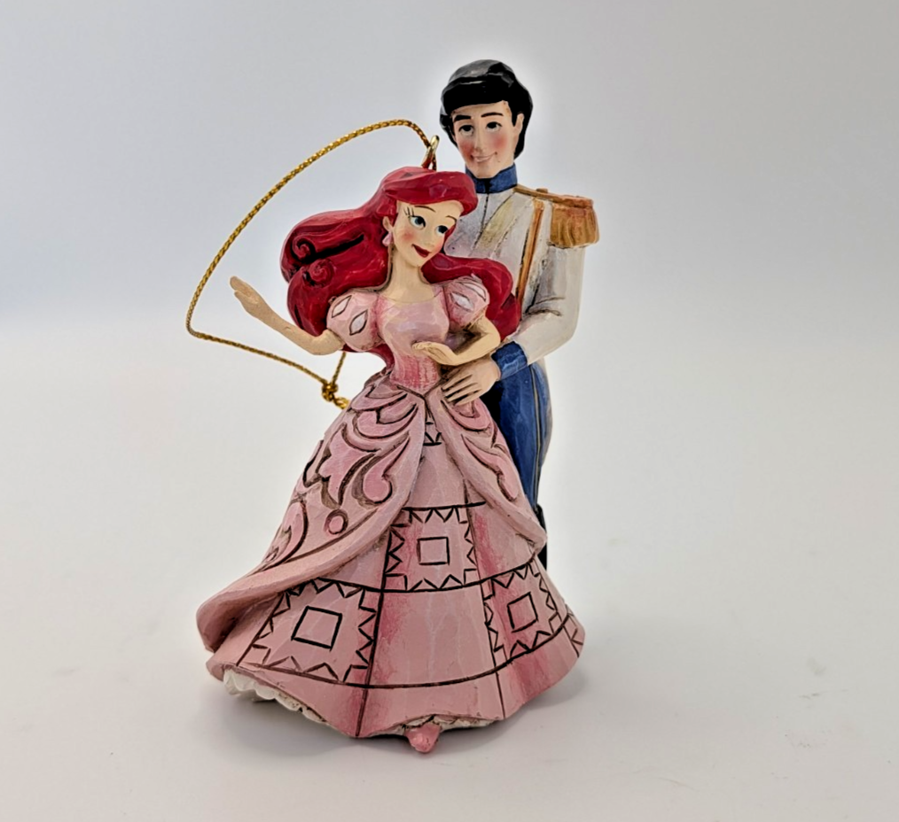 Disney Traditions Ariel and Prince Eric Hanging Ornament A28962 by Jim Shore - Boxed - product view 6